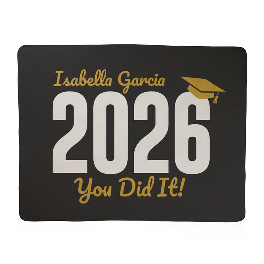 You Did It Graduation Text Blanket