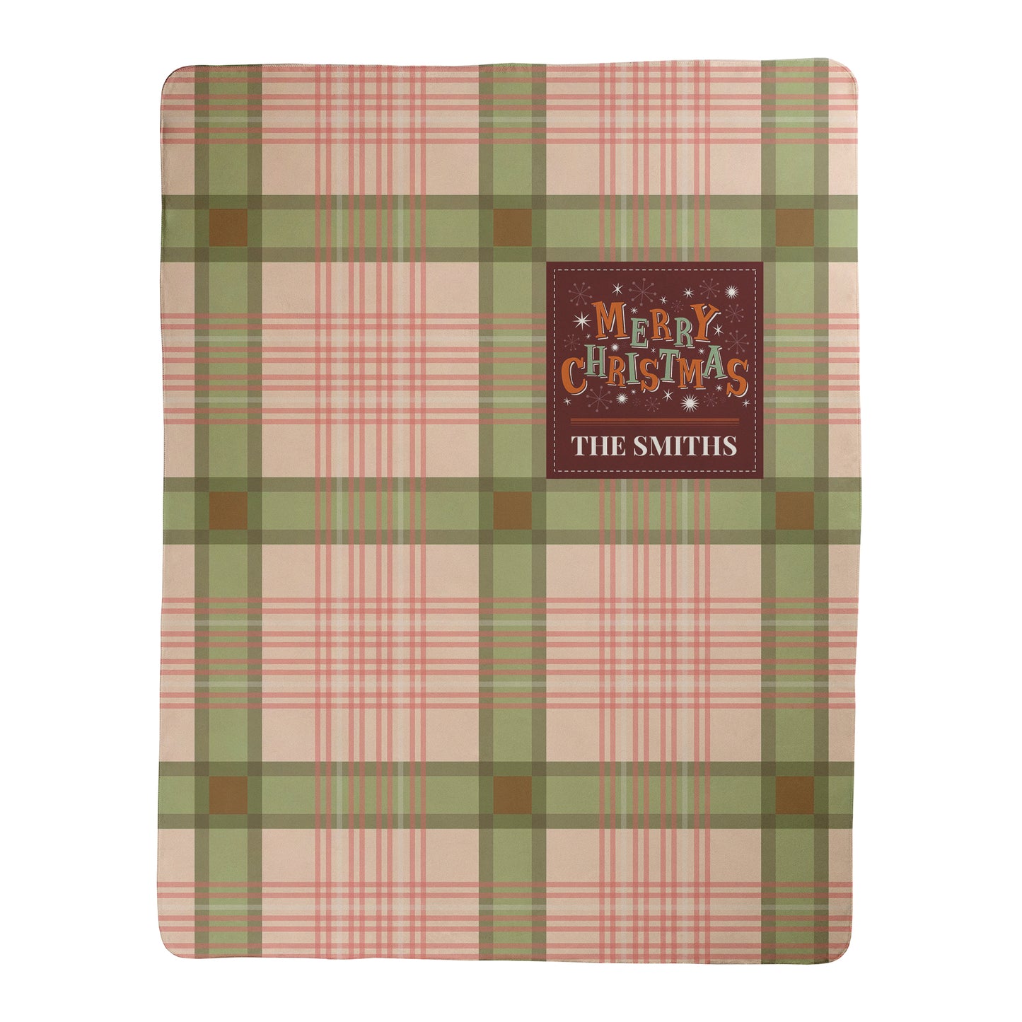 Custom Tartan Holiday Blanket