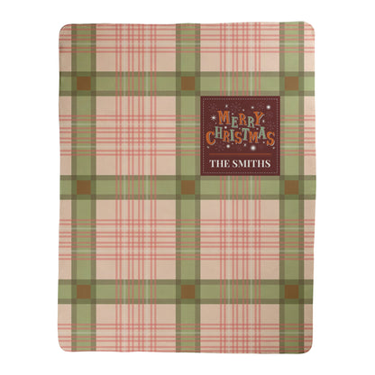 Custom Tartan Holiday Blanket