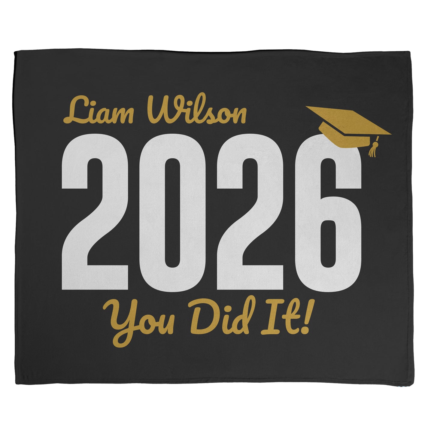 You Did It Graduation Text Blanket