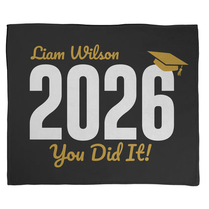 You Did It Graduation Text Blanket