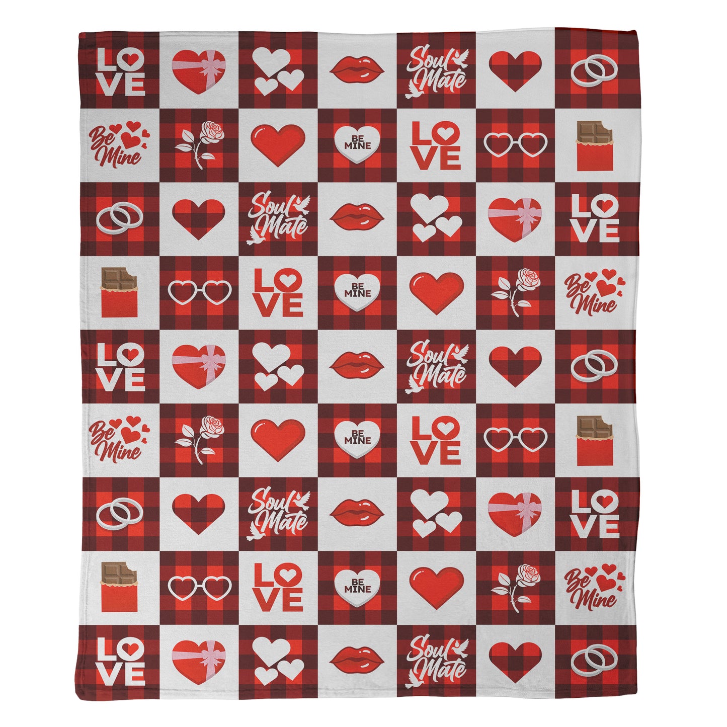 Checkered with Love Blanket