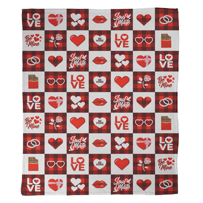 Checkered with Love Blanket