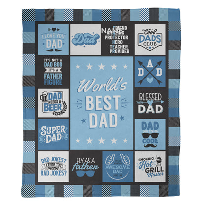 World's Best Dad Blanket