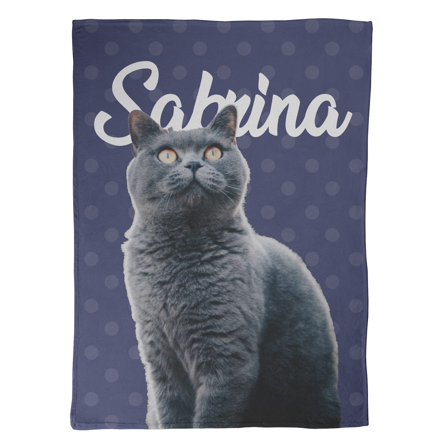 Pet Photo and Text Blanket