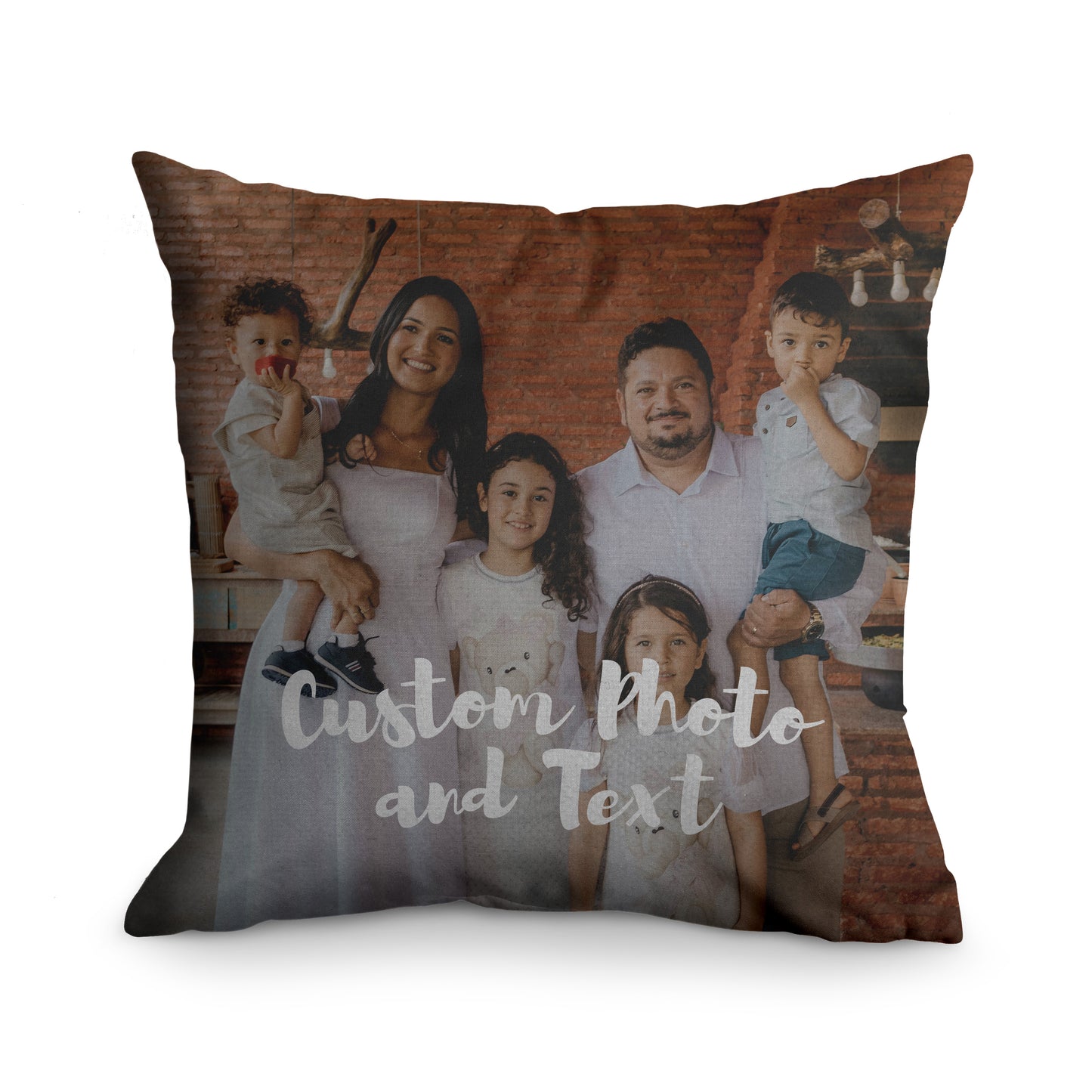 Custom Photo & Text Pillow