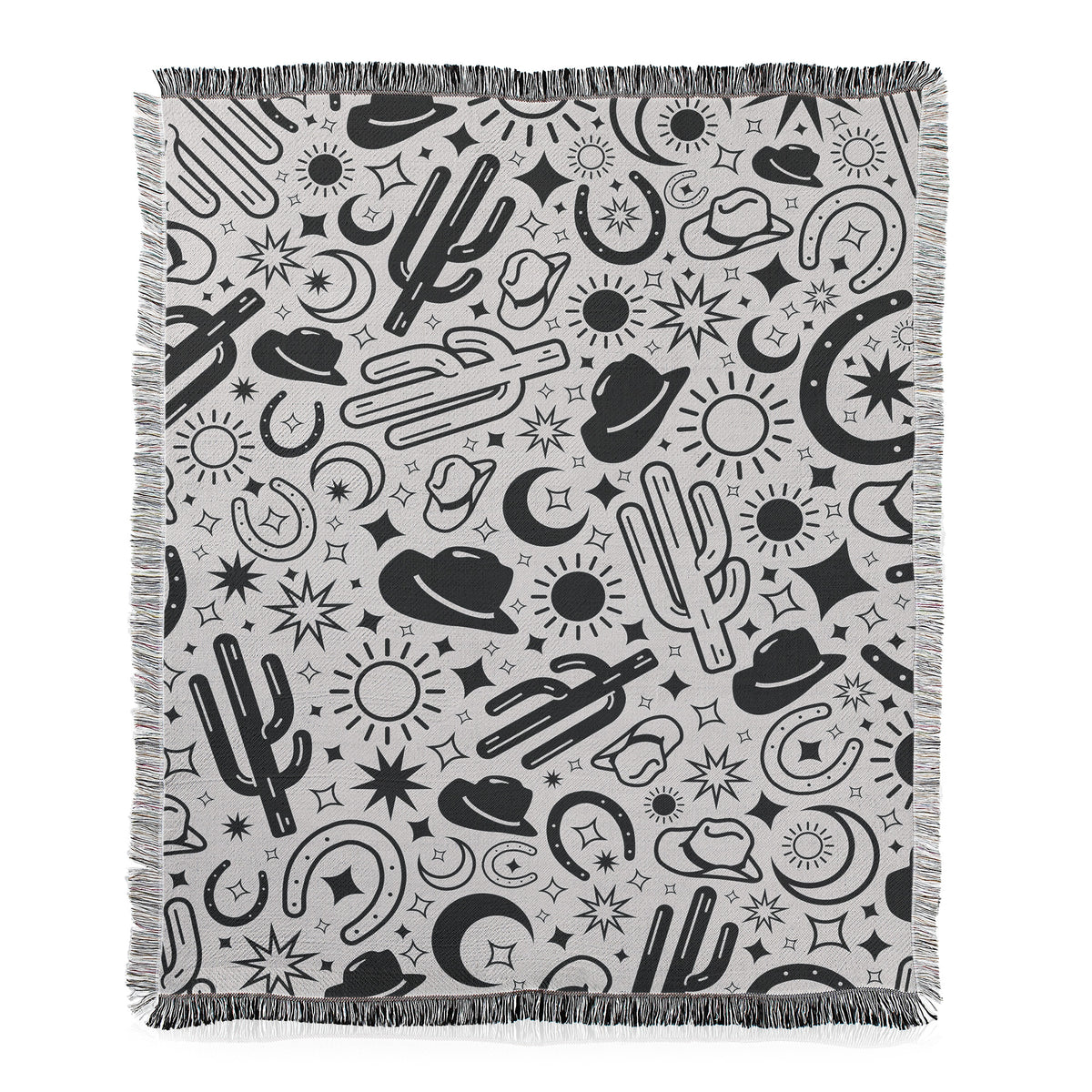 Desert Cowboy Throw Blanket