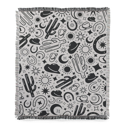 Desert Cowboy Throw Blanket
