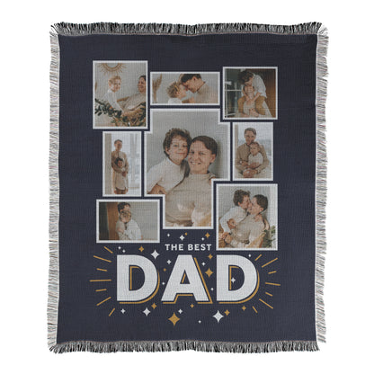 The Best Dad Photo Collage Blanket - 8 photos