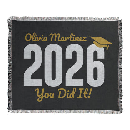 You Did It Graduation Text Blanket