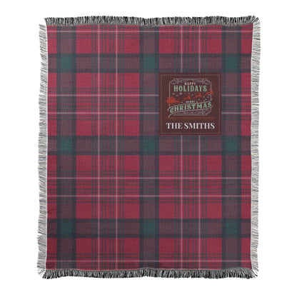 Custom Tartan Holiday Blanket