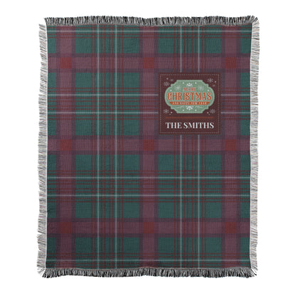 Custom Tartan Holiday Blanket
