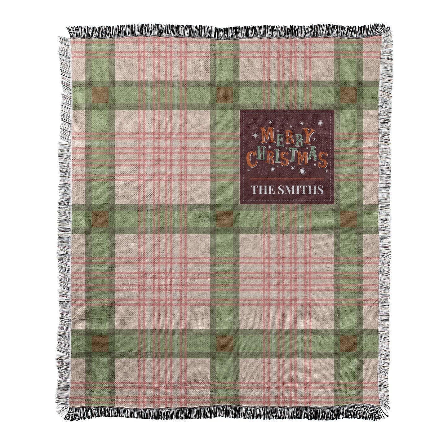 Custom Tartan Holiday Blanket