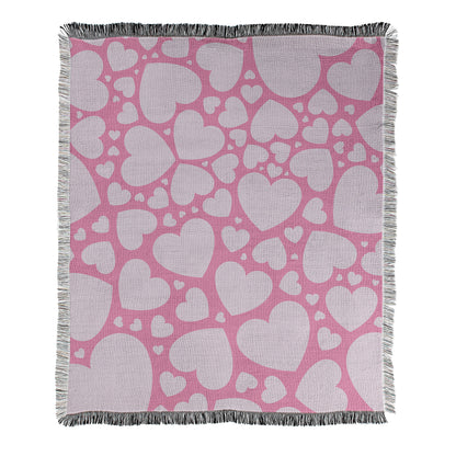 Pink Hearts Blanket