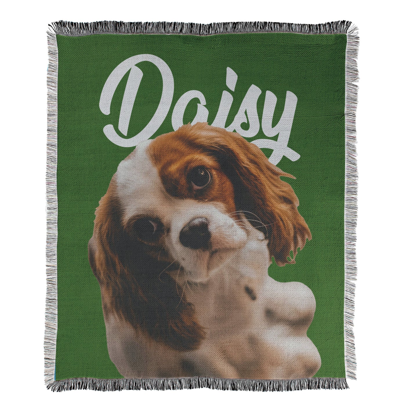Pet Photo and Text Blanket