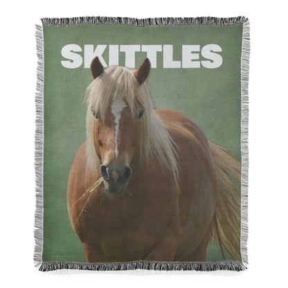 Horse Photo and Text Blanket - 1 Horse, 1 Photo