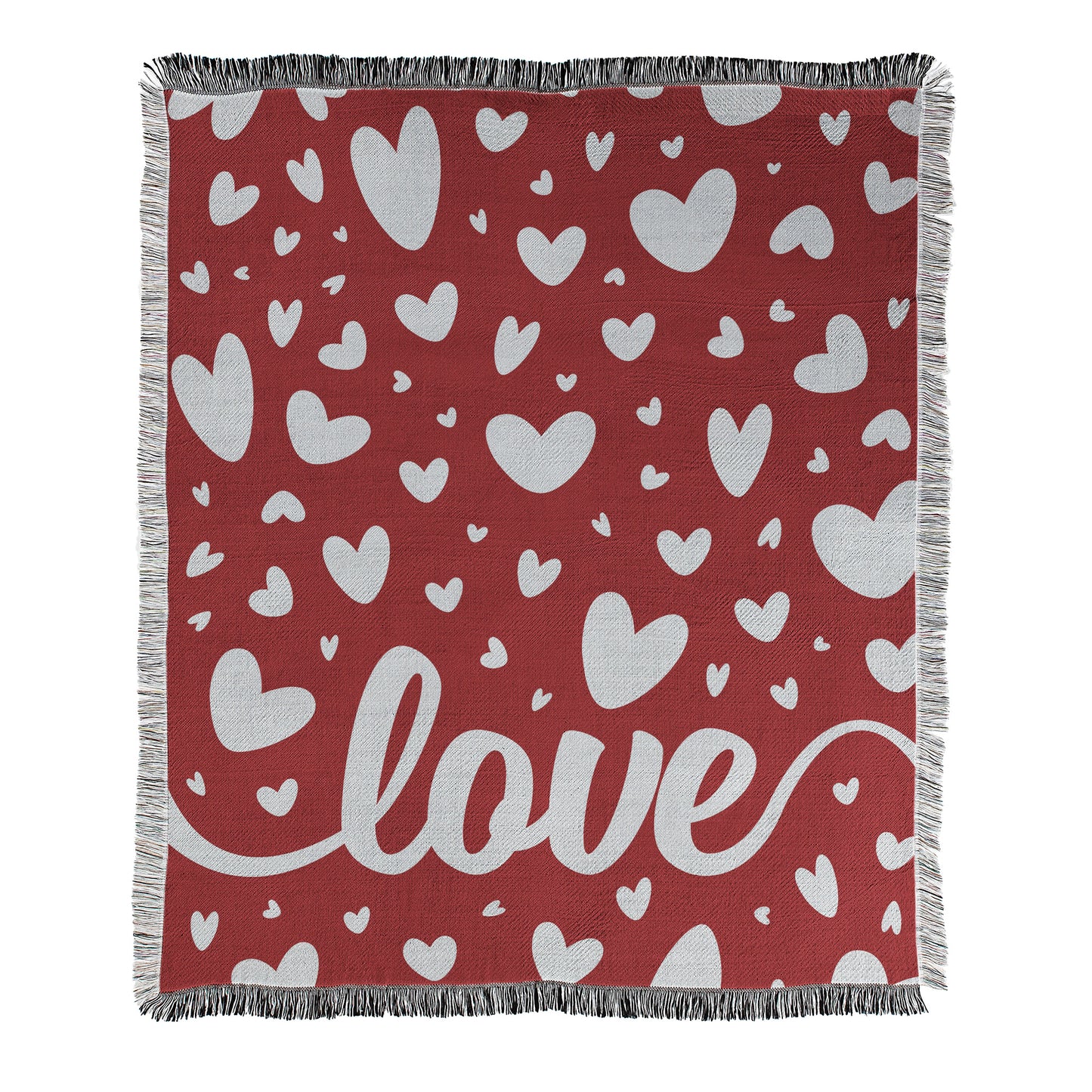 Red Love Hearts Blanket