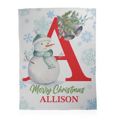 Christmas Monogram & Name Blanket