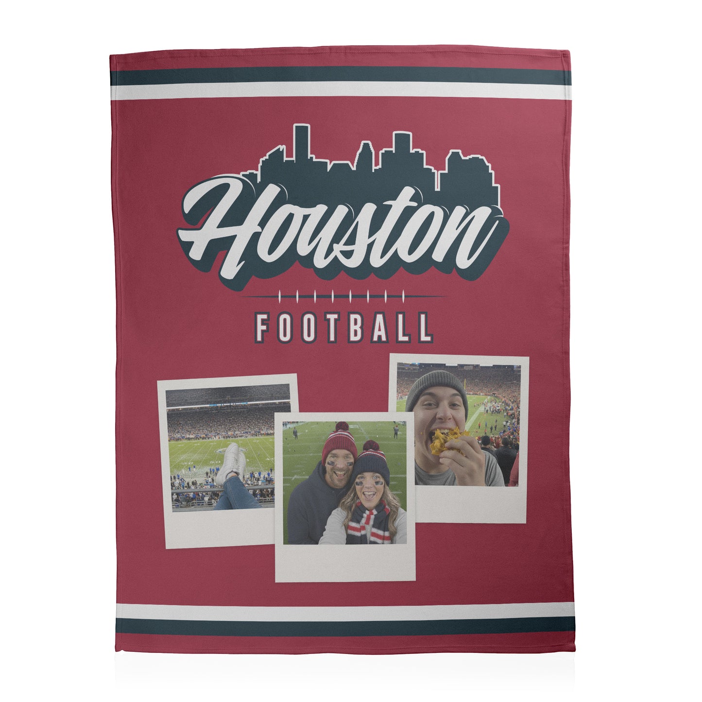 Football City Photo Sherpa Blanket
