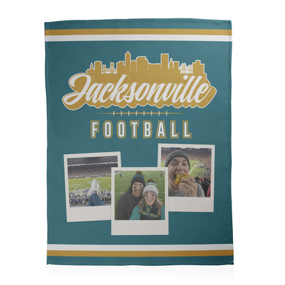 Football City Photo Sherpa Blanket