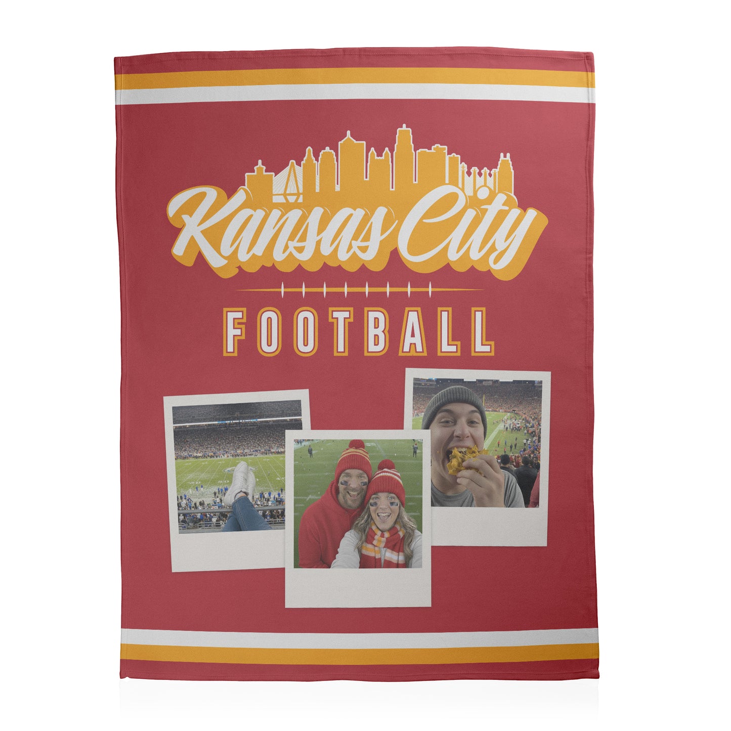Football City Photo Sherpa Blanket