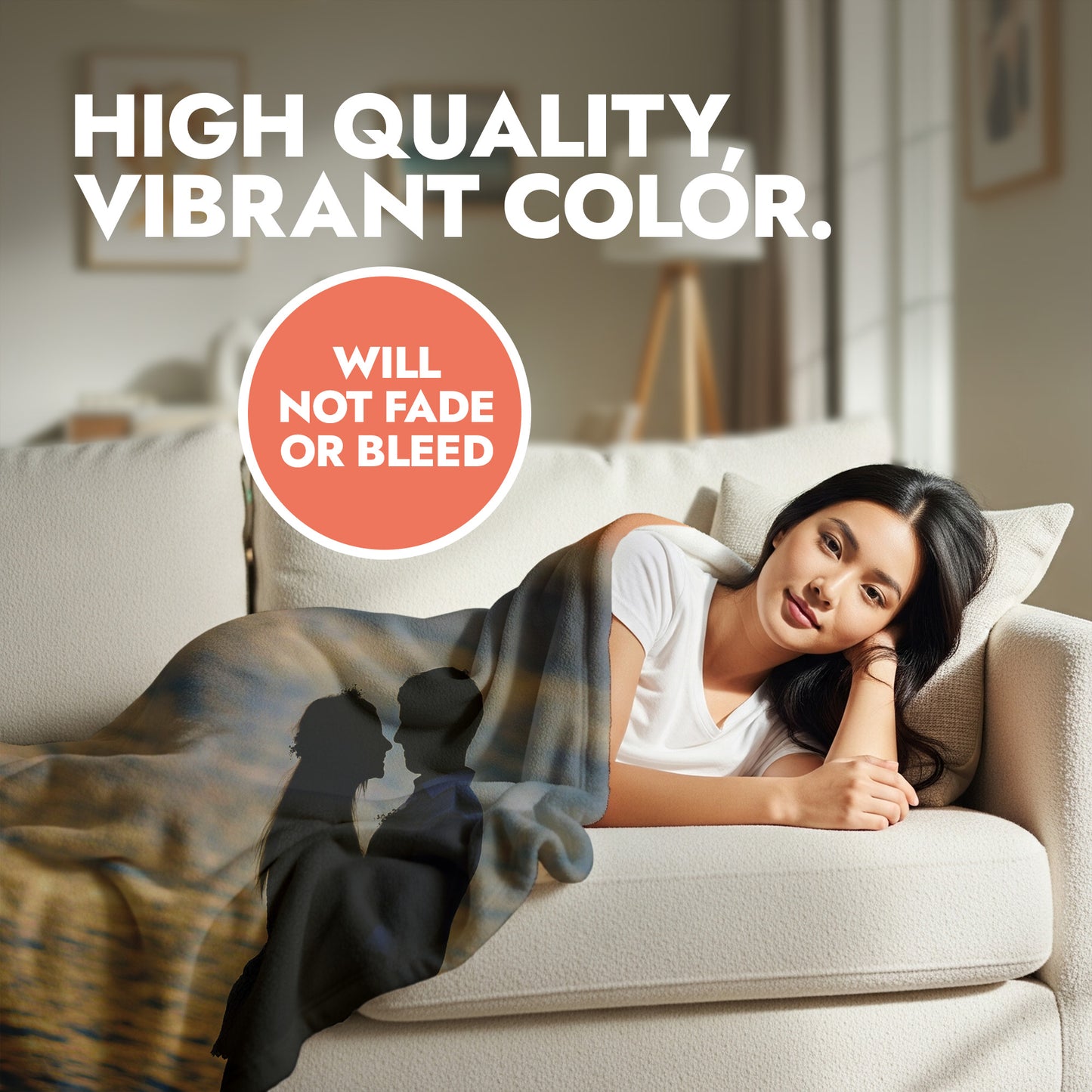 Custom All Over Photo & Text Blanket