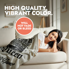 Queen Blanket - White Background