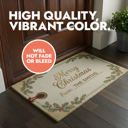 Gift Tag Christmas Doormat