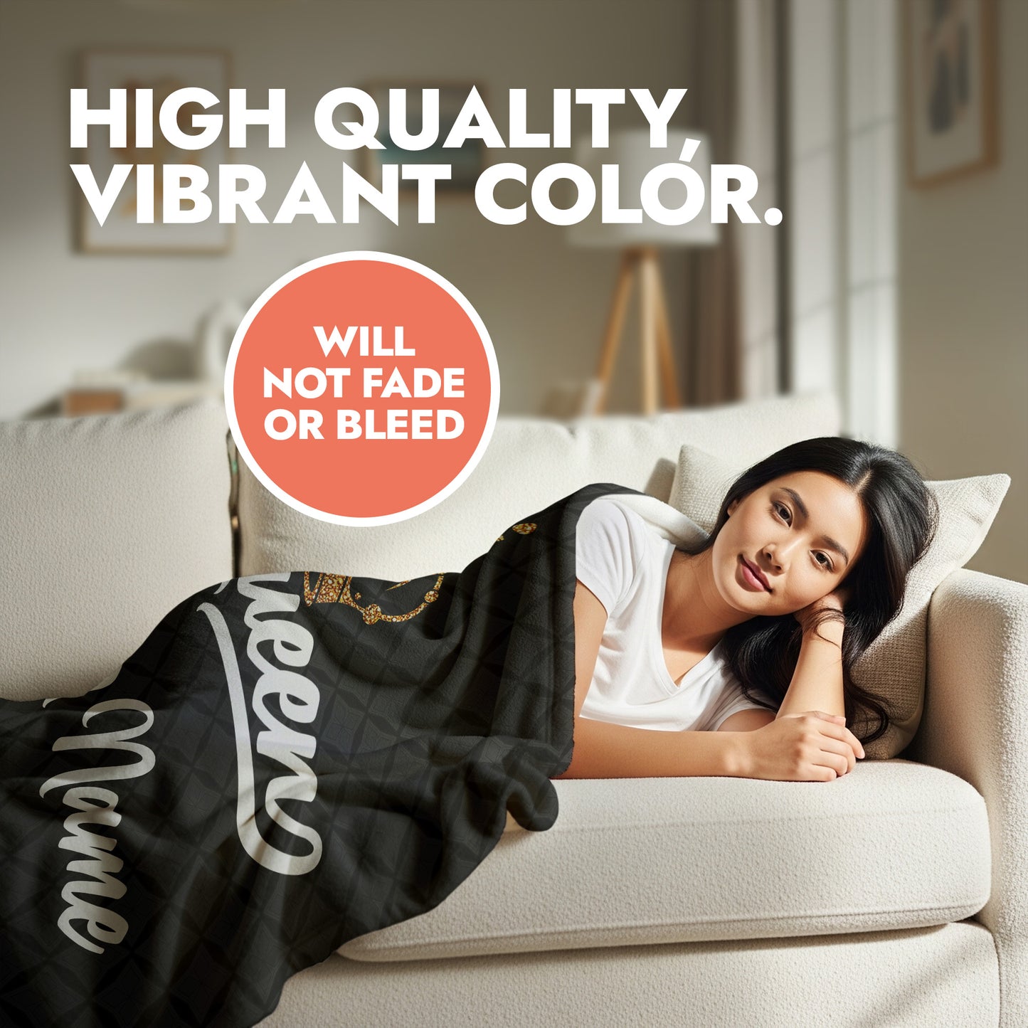 Queen Blanket - Dark Background