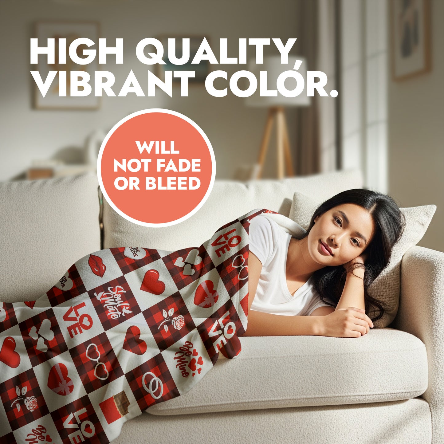 Checkered with Love Blanket