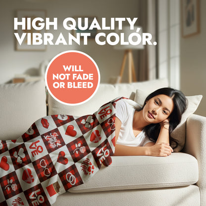 Checkered with Love Blanket