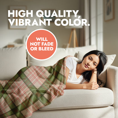 Custom Tartan Holiday Blanket