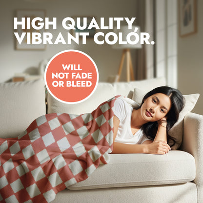 Custom Checkered Blanket