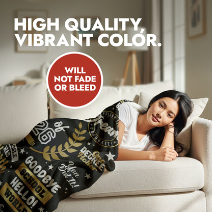 Graduation Messages Blanket