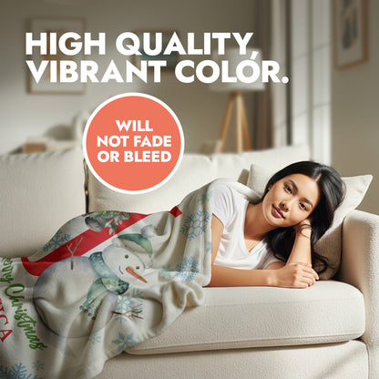 Christmas Monogram & Name Blanket