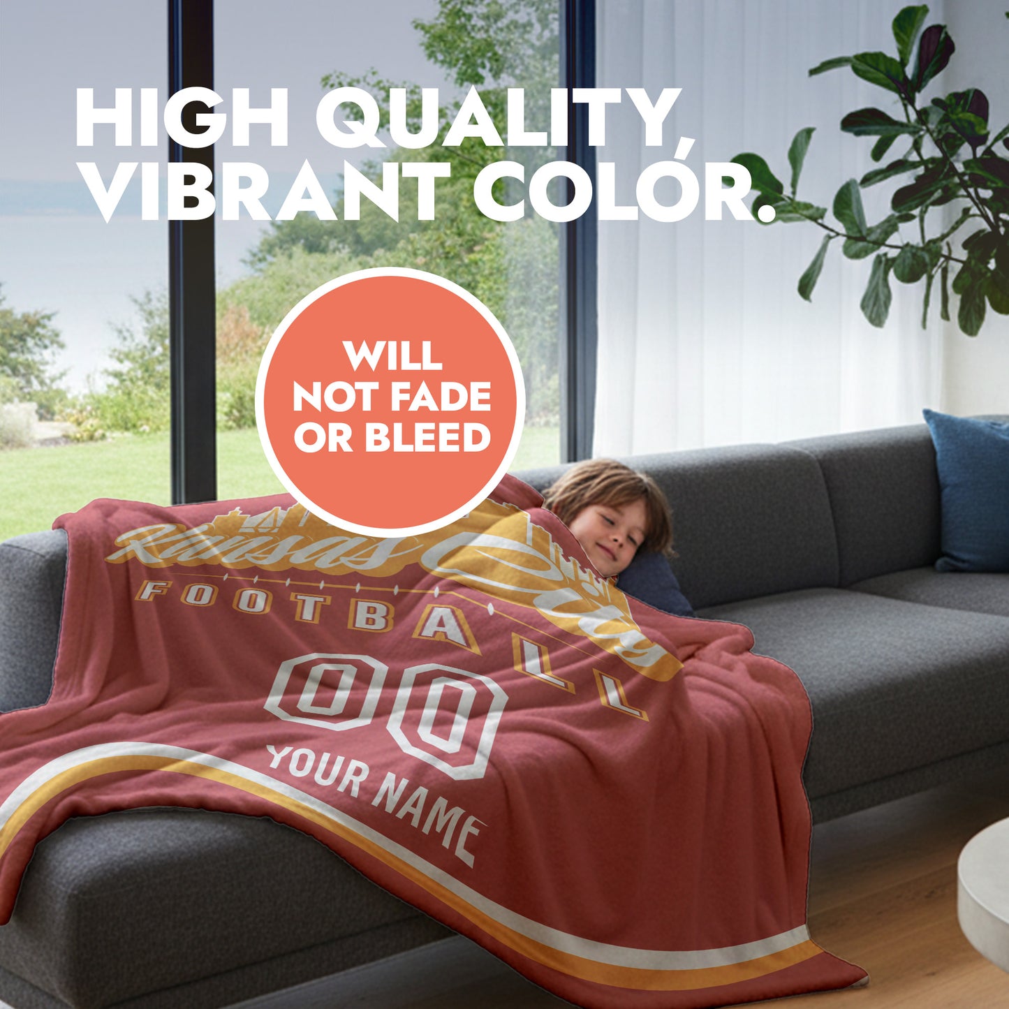 Football City Sherpa Blanket