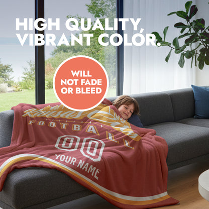Football City Sherpa Blanket