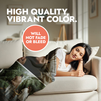 Family Photo Collage Blanket - 6 Photos