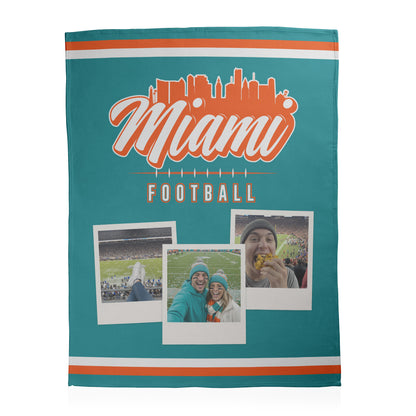 Football City Photo Sherpa Blanket