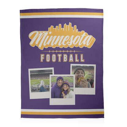 Football City Photo Sherpa Blanket