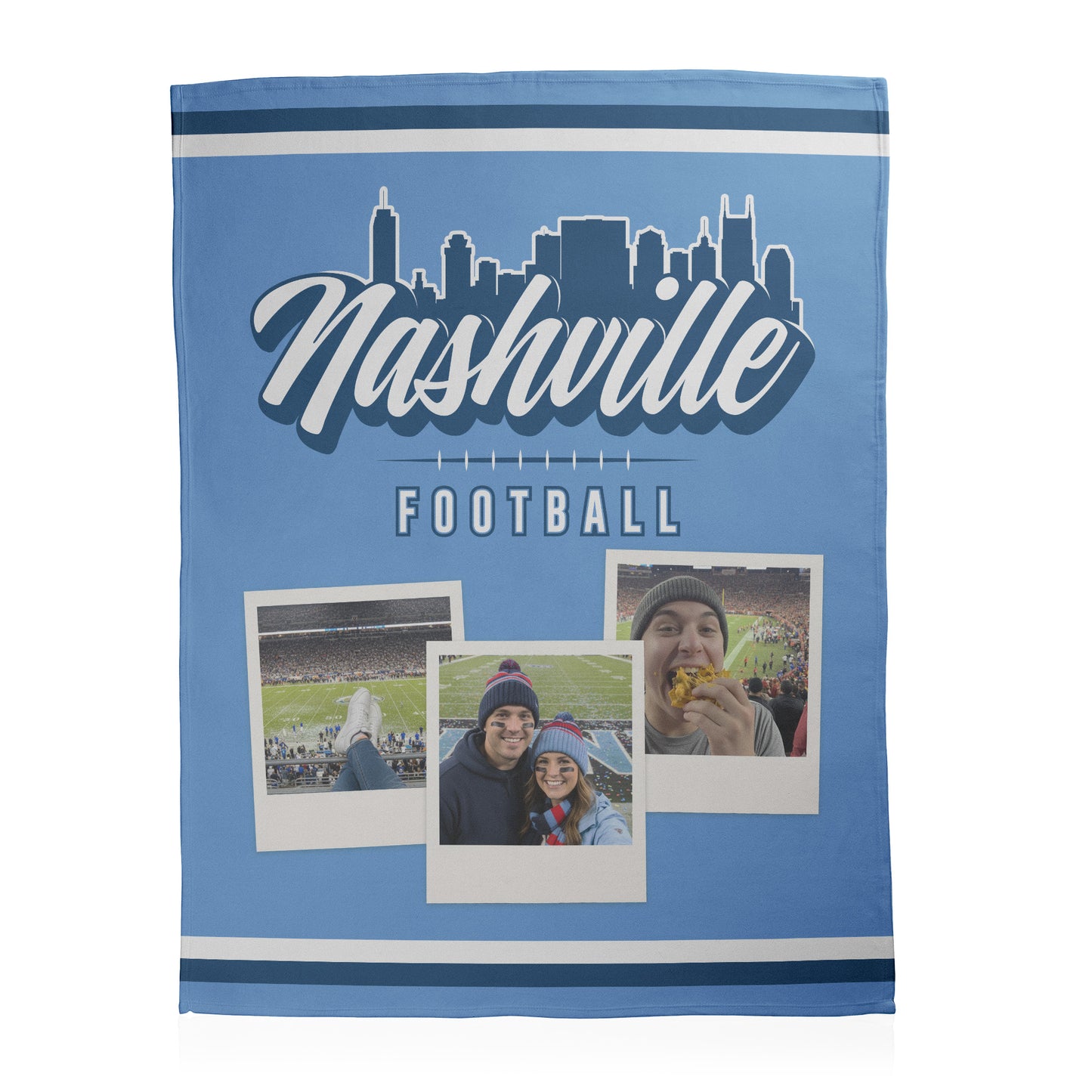 Football City Photo Sherpa Blanket