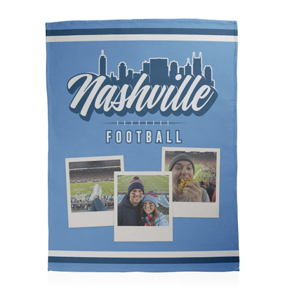 Football City Photo Sherpa Blanket