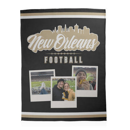 Football City Photo Sherpa Blanket