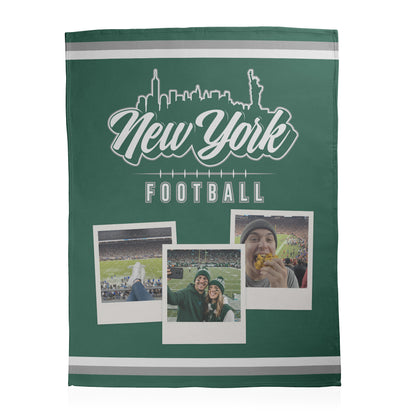 Football City Photo Sherpa Blanket