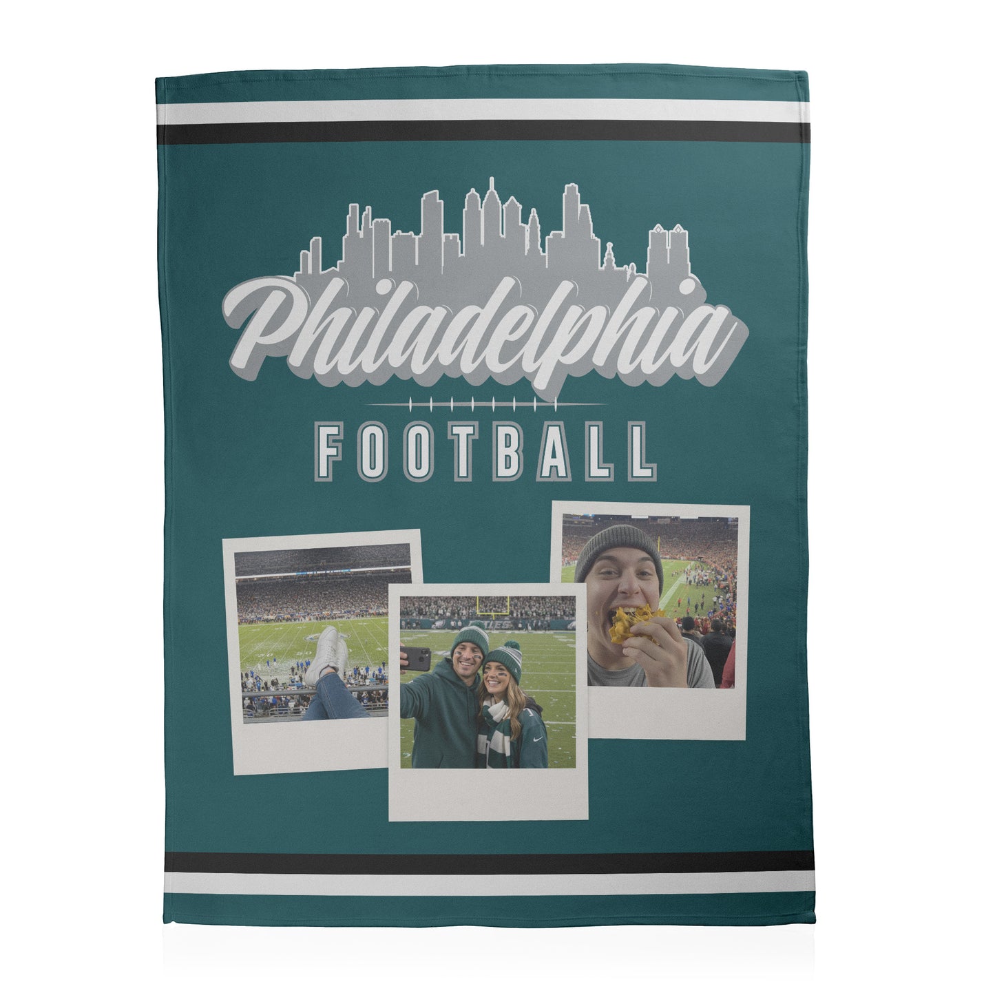 Football City Photo Sherpa Blanket