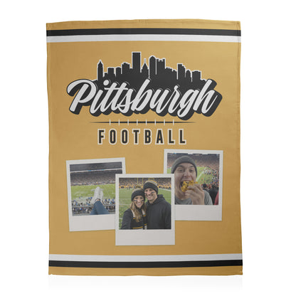 Football City Photo Sherpa Blanket