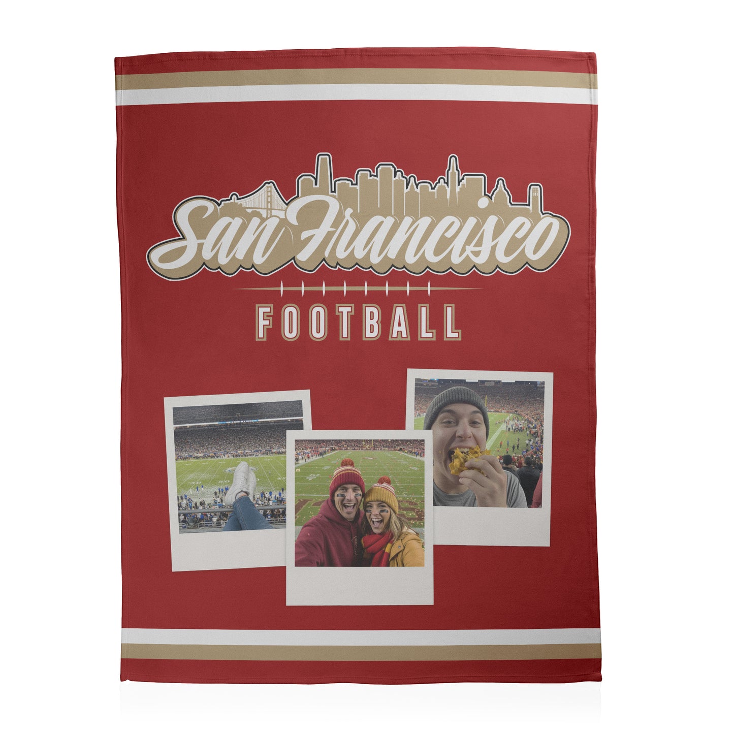Football City Photo Sherpa Blanket