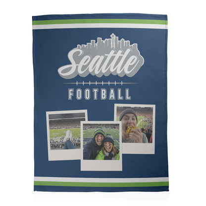 Football City Photo Sherpa Blanket