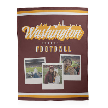 Football City Photo Sherpa Blanket