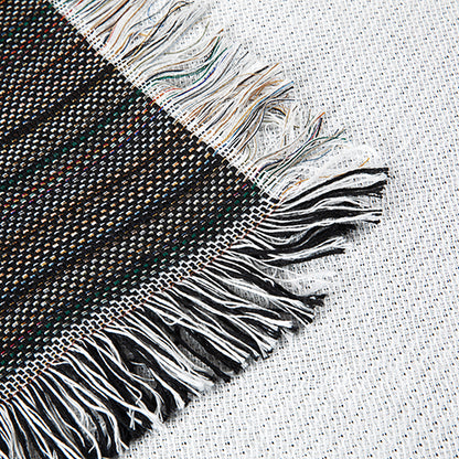 Plaid with Fringe Woven Blanket